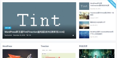 WordPress CMS 主题 Tint 2.5.0-Pro (Tinection重构版) 商业主题破解版