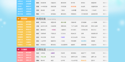 网址导航源码完整数据源码 缤纷夏日个性网址导航双列版