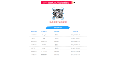 七途影院赞助页 可做收款页用的HTML5模板源码