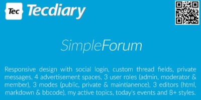 响应式PHP公告板破解版：Simple Forum v1.3.2 来自顶点网