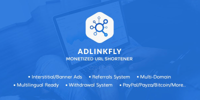 短网址商业网站源码解锁版 PHP网址缩短源码商业版 AdLinkFly v6.4.0