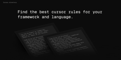 Cursor Directory 提供编程框架和语言的最佳代码规则集合