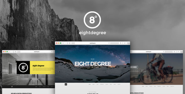 Eight Degree 单页视差 WordPress 主题 v1.1.2